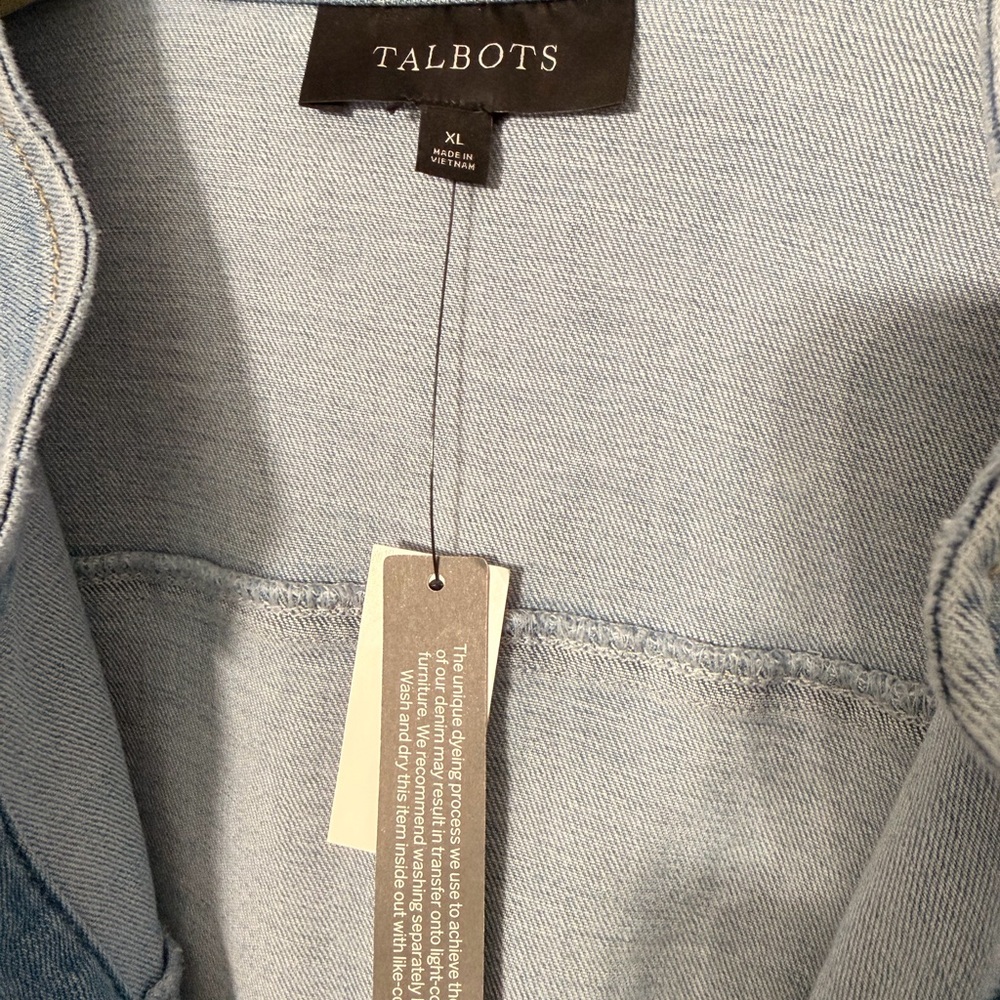Talbots Light Blue Jean Jacket - Picture 2 of 5